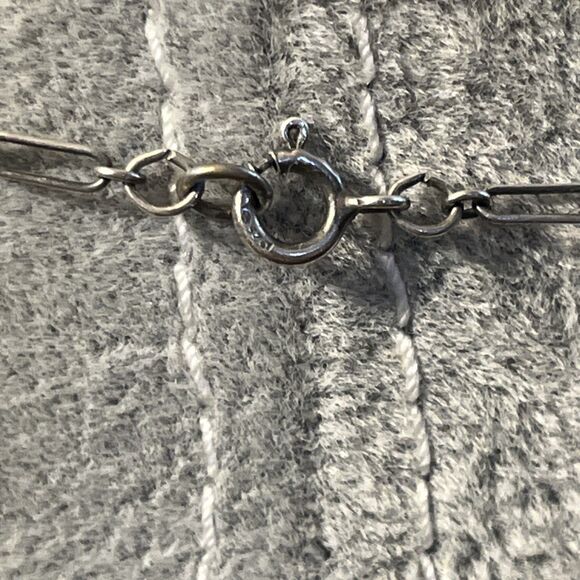 Vintage .925 Sterling Lucy Isaacs Aventurine Stars and Czech Glass Necklace - Picture 7 of 7